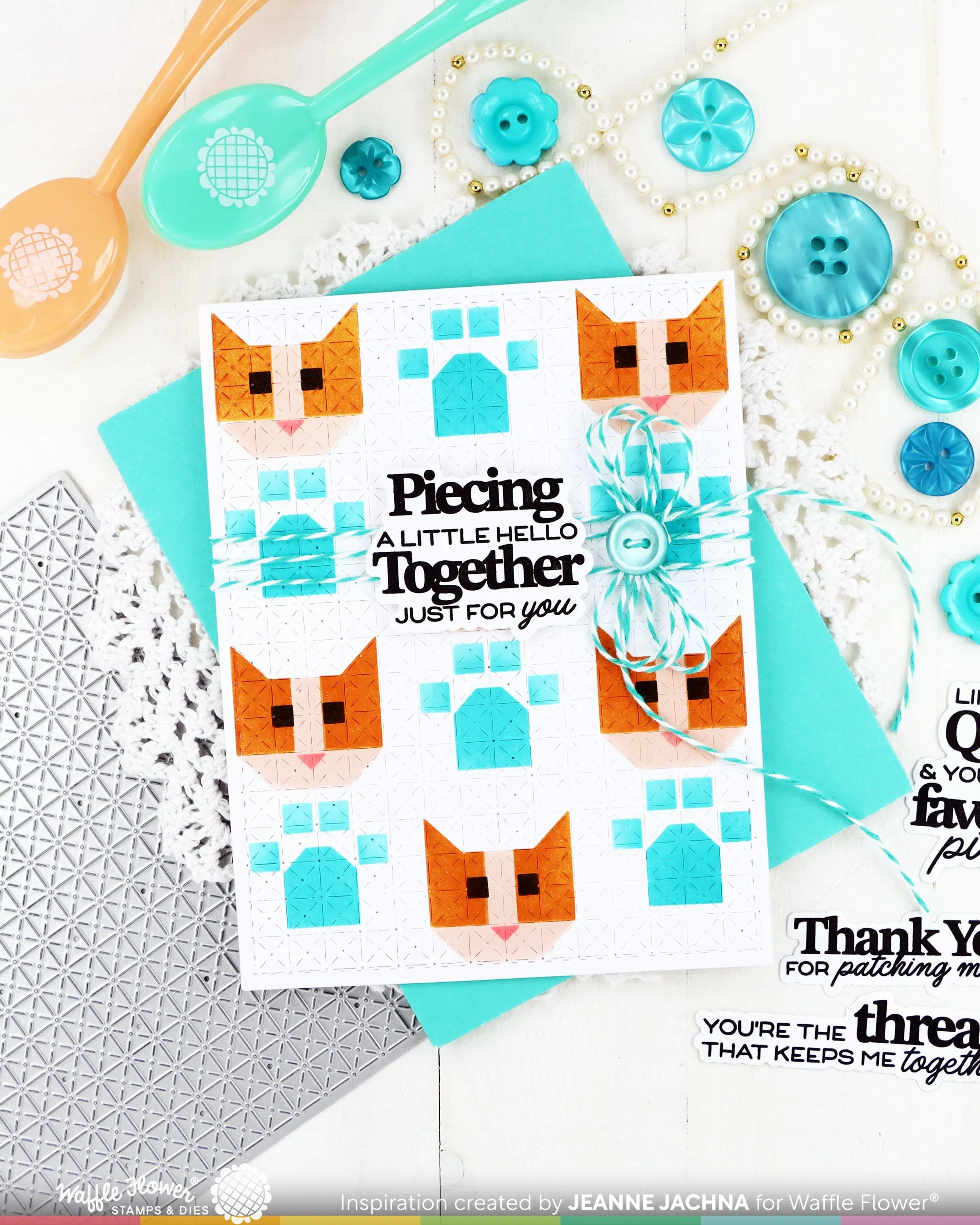 (Pre-Order) Quilted Hug Sentiments Stamp Set