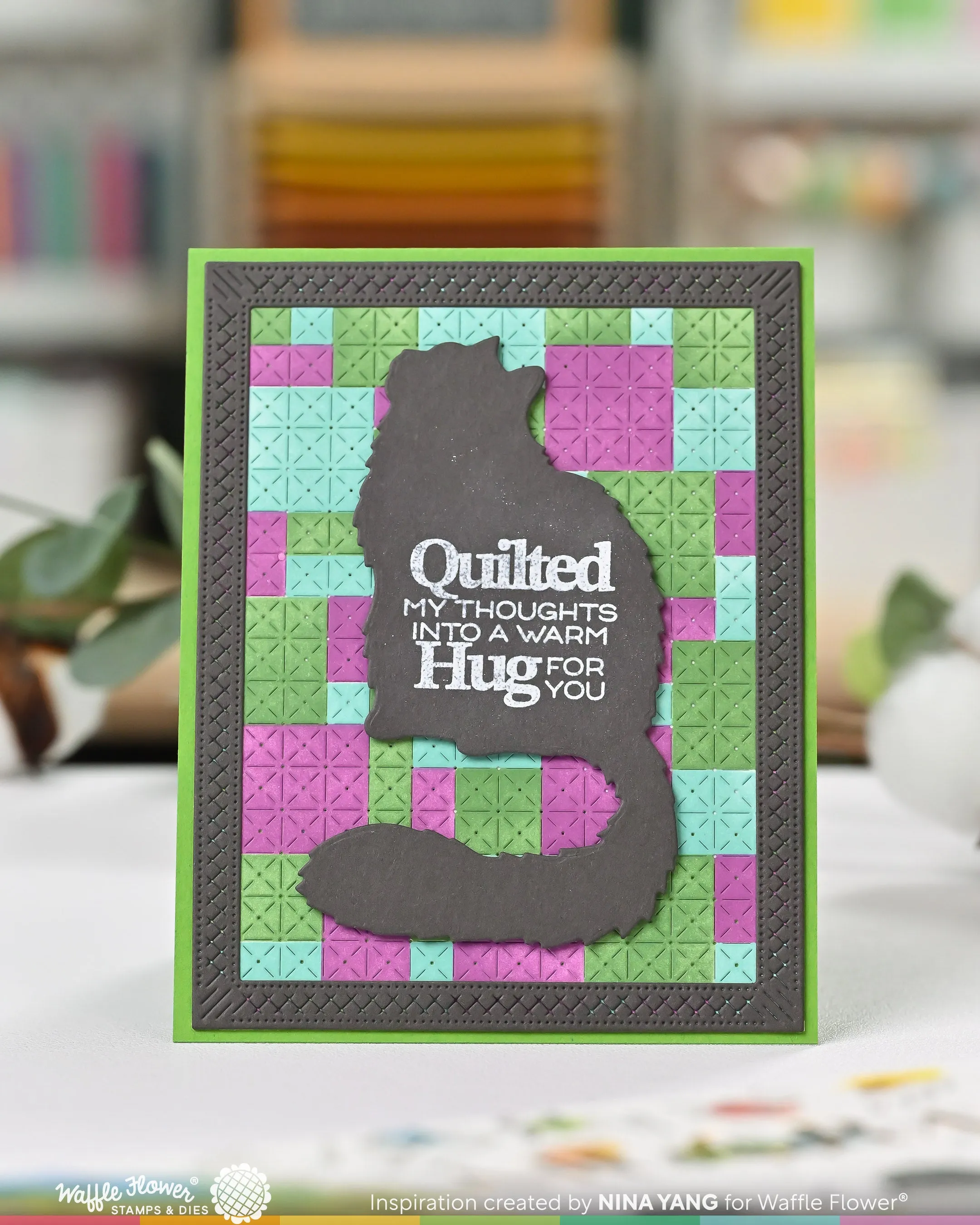 (Pre-Order) Quilted Hug Sentiments Stamp Set