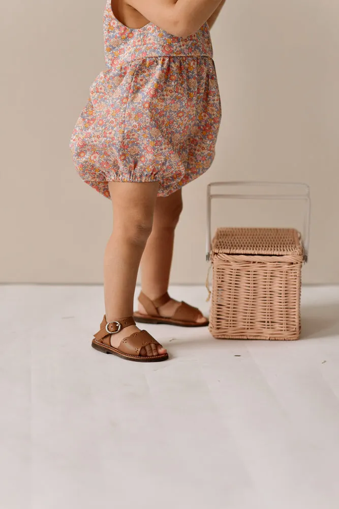 Puffed Romper - Floral Liberty