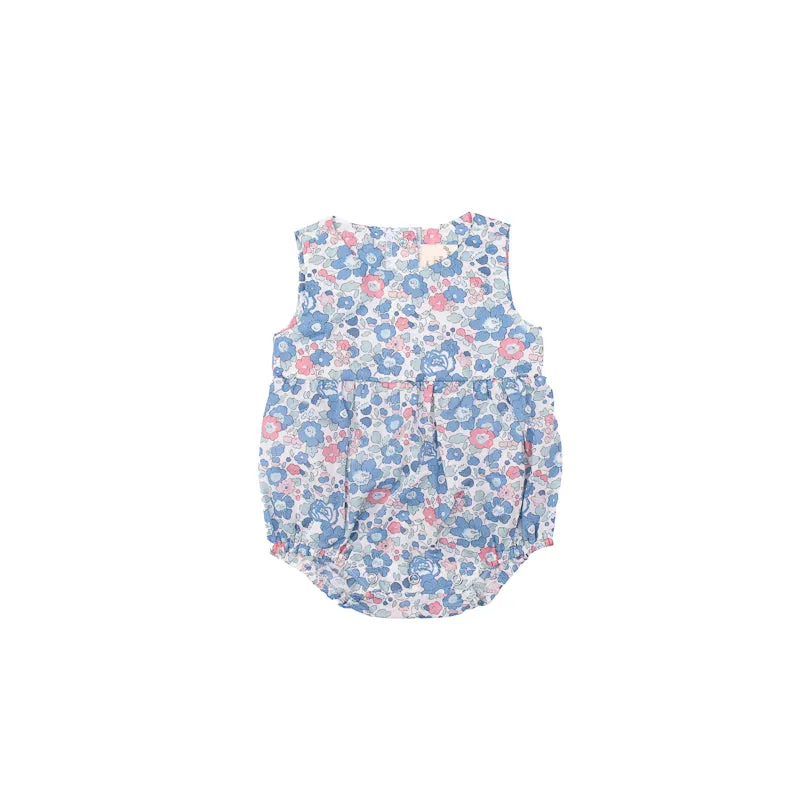 Puffed Romper - Floral Liberty