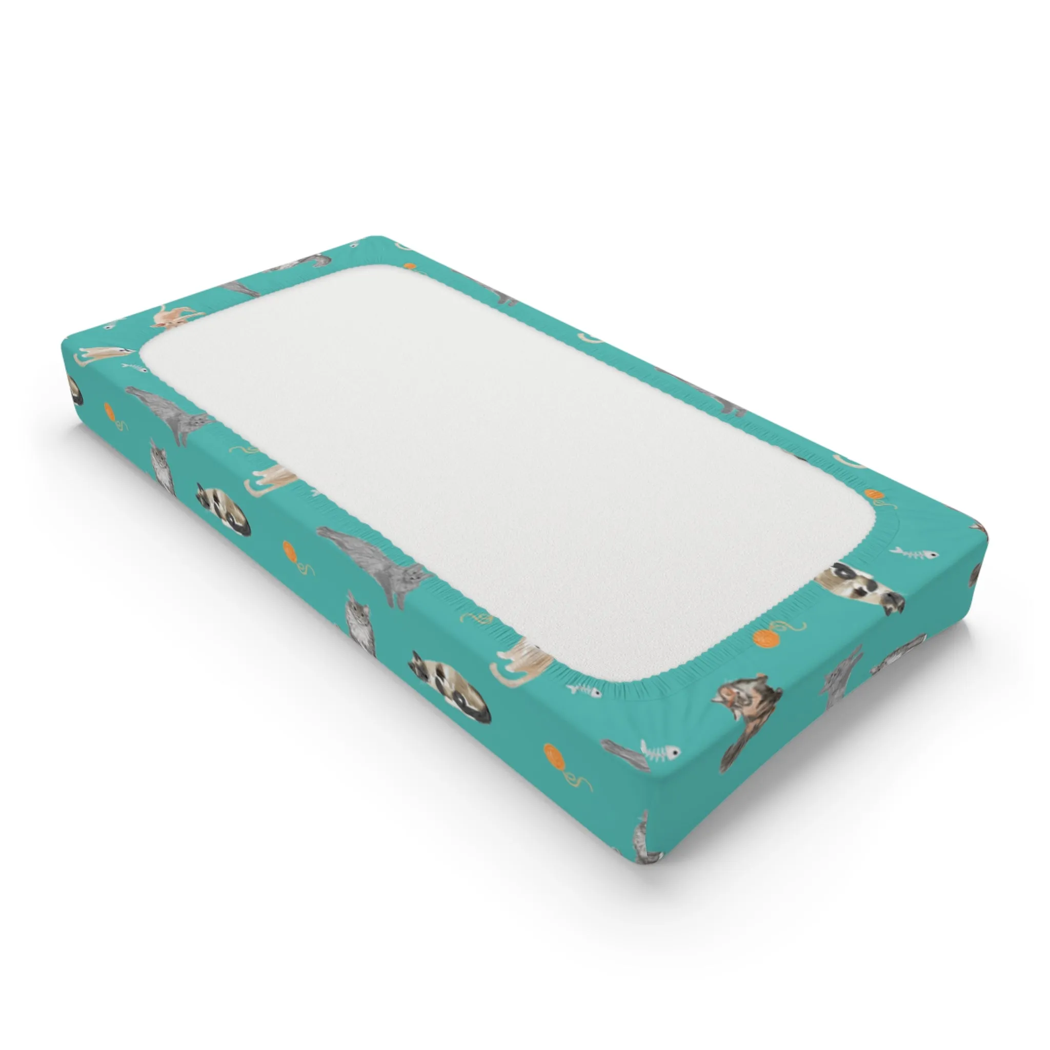 Purr-fectly Cozy Changing Pad Cover (INCLUDE CUSTOM NAME & FONT OPTION IN NOTES AT CHECKOUT)