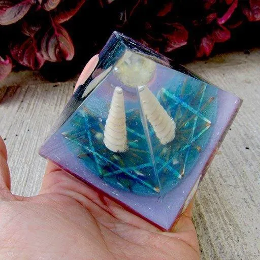 Pyramid with Quantum Generator of the Fifth Chakra Vishuddha