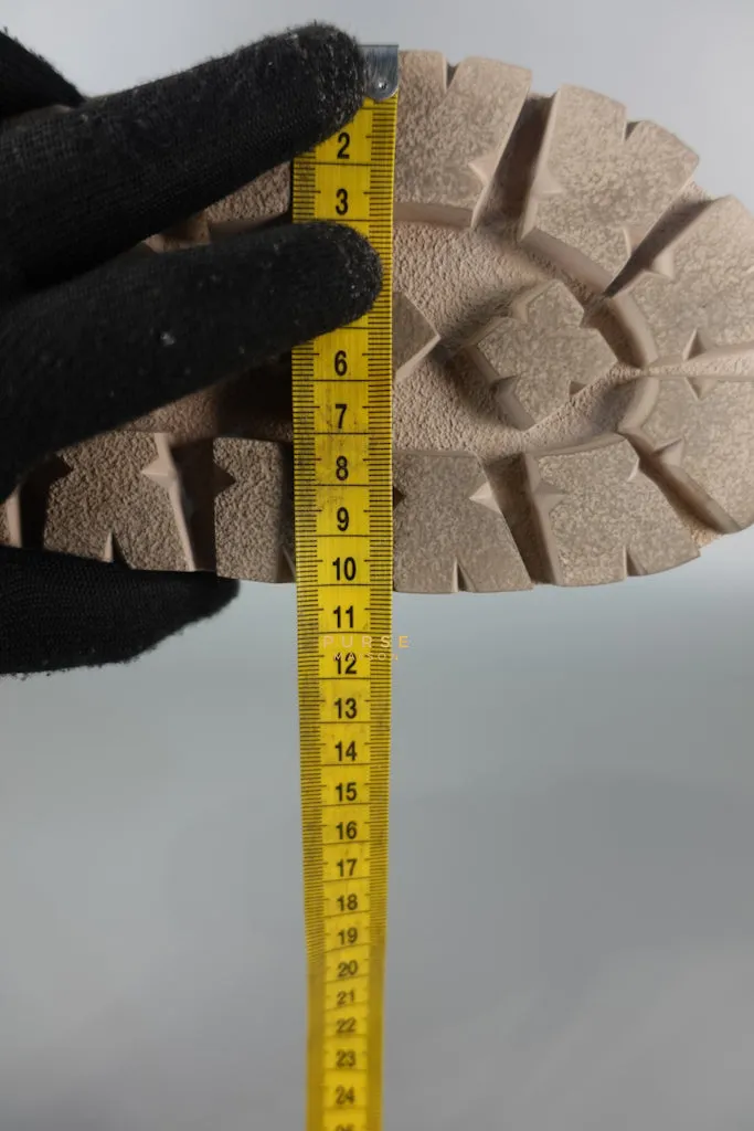 Quilted Nappa Leather Women's Slides in Beige Size 39 Eu (24.5 cm)
