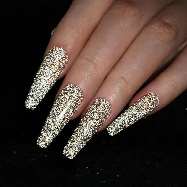 "Metallics" Reflective Glitter Gel polish (5 colours)