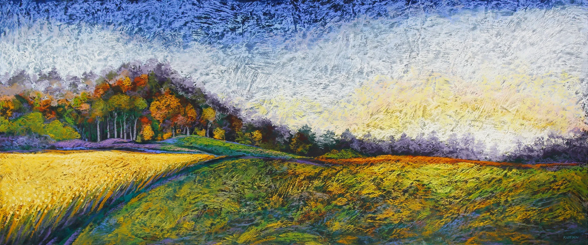 "OCTOBER MORNING" Original Pastel