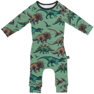RAGS Infant Rag Romper - Dinos - Green