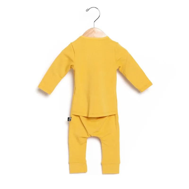 RAGS Infant Rag Romper - Silly Goose Banana Cream