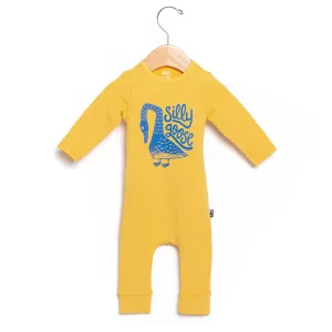 RAGS Infant Rag Romper - Silly Goose Banana Cream