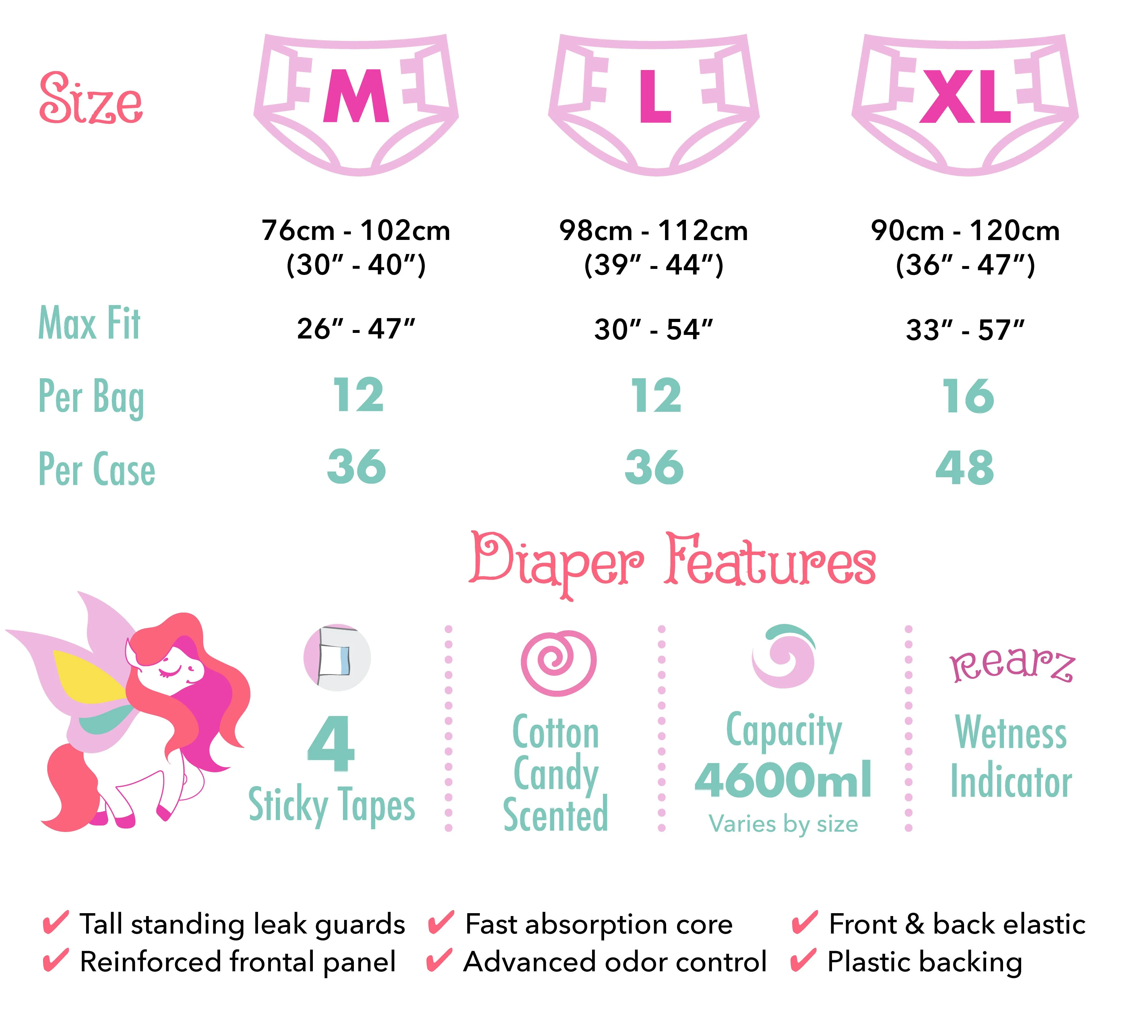 Rearz Lil Bella Diapers