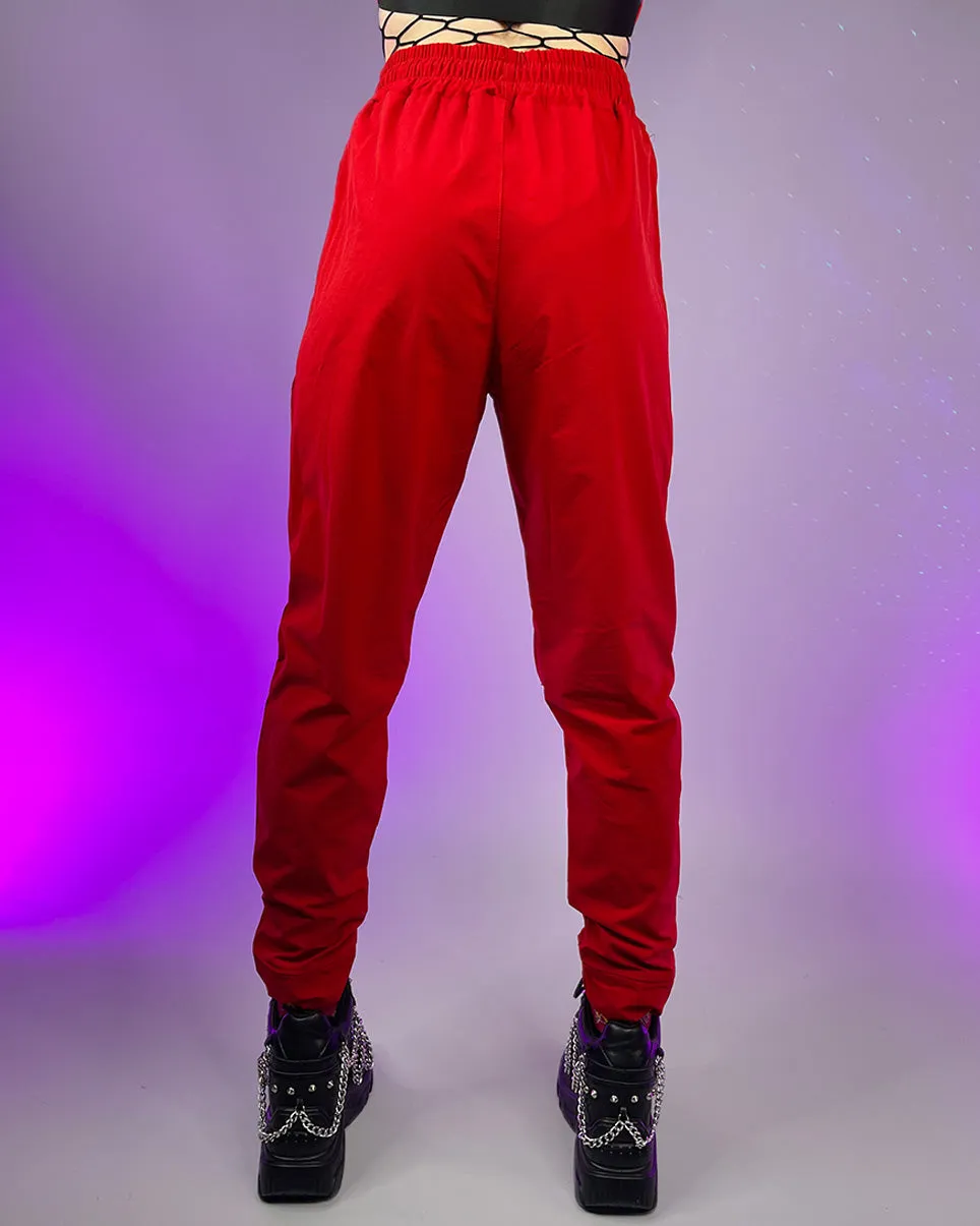 Red Reflective Unisex Joggers