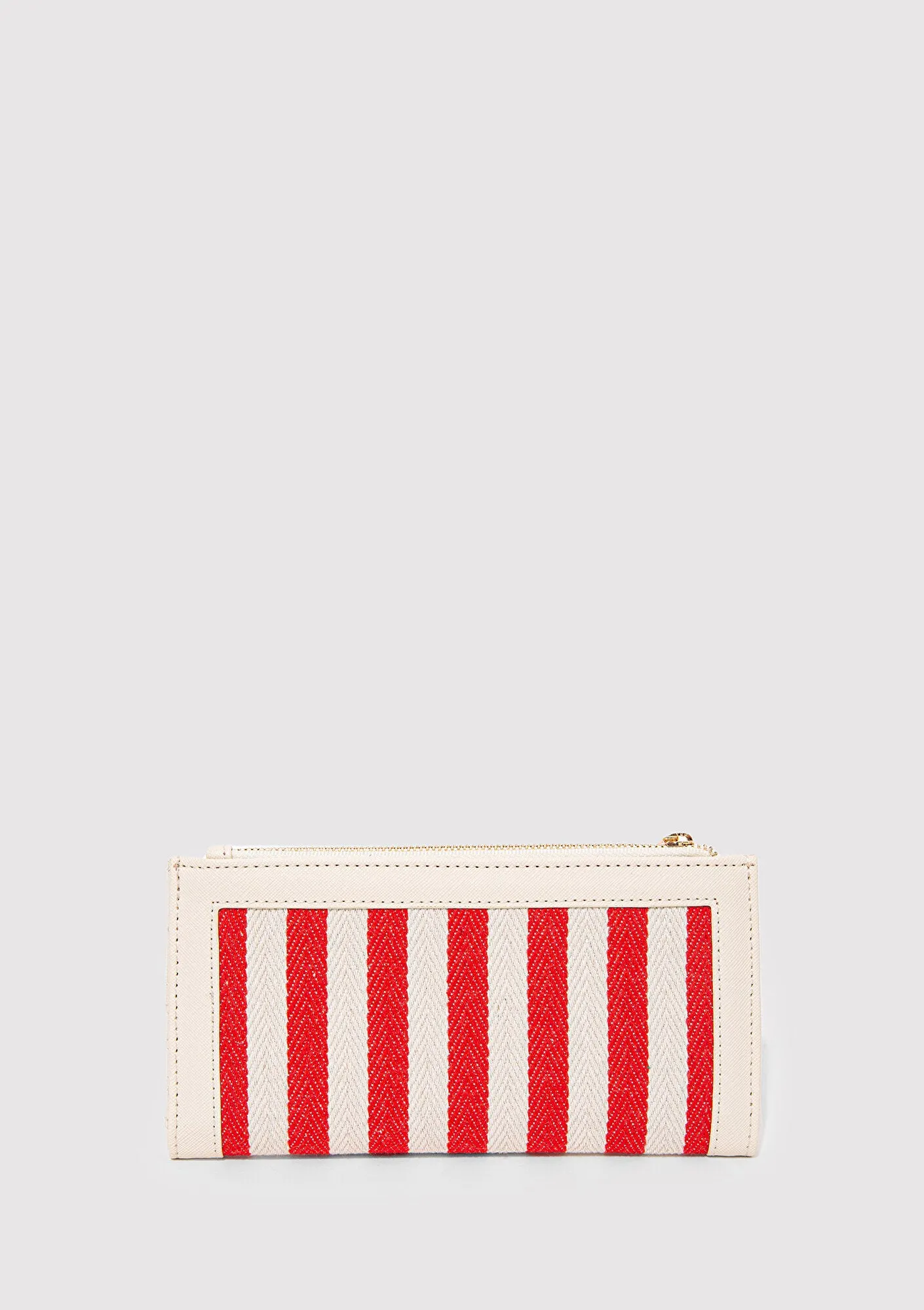 Red Striped Wallet