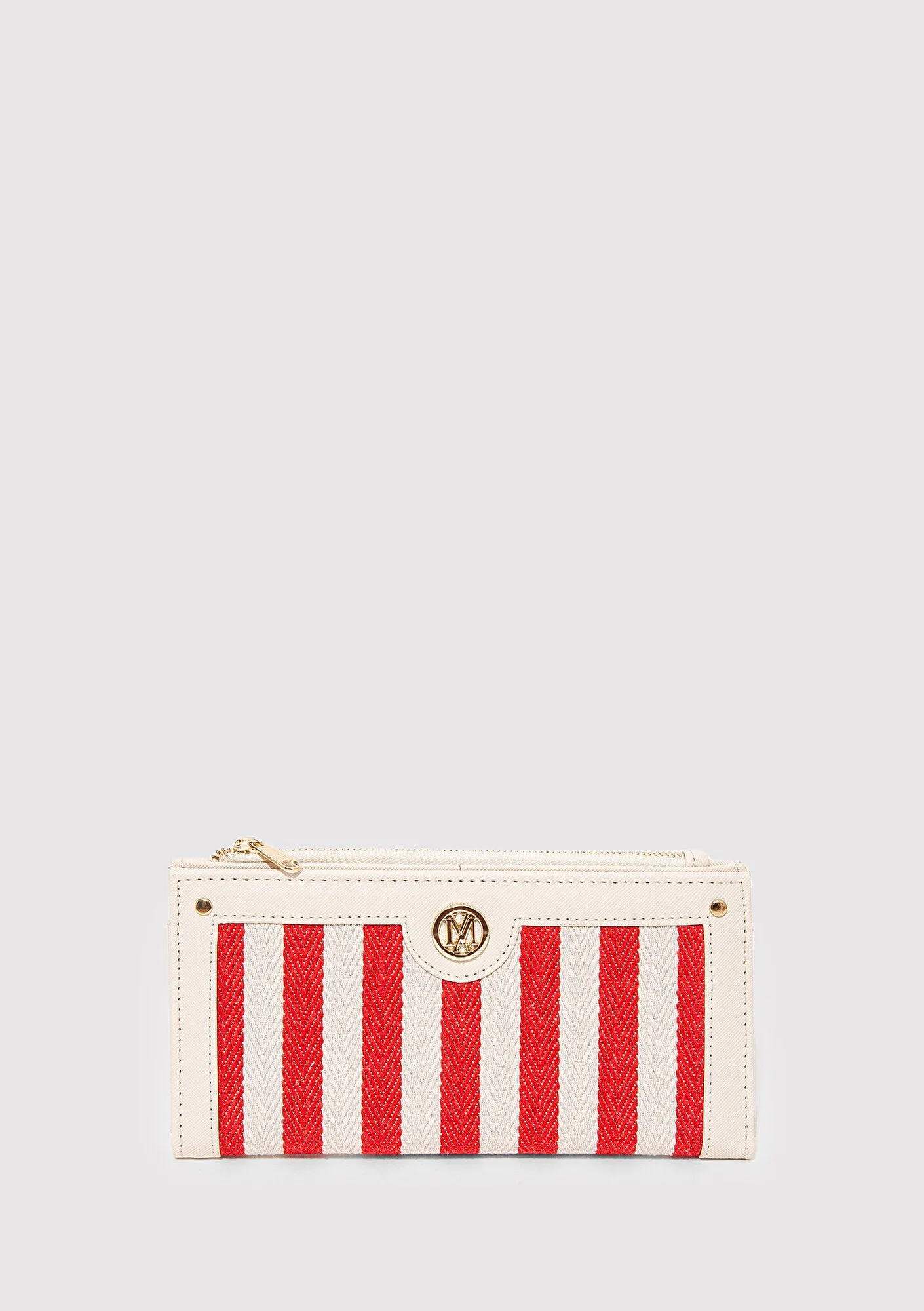 Red Striped Wallet