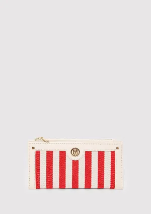 Red Striped Wallet