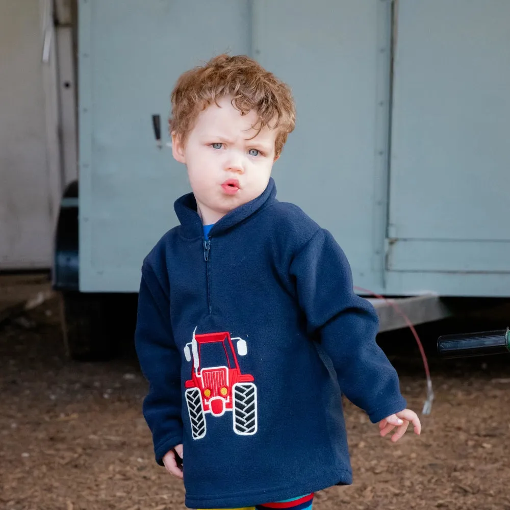 Red Tractor Glow in the Dark Fleece