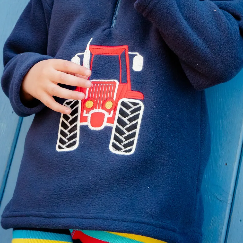 Red Tractor Glow in the Dark Fleece