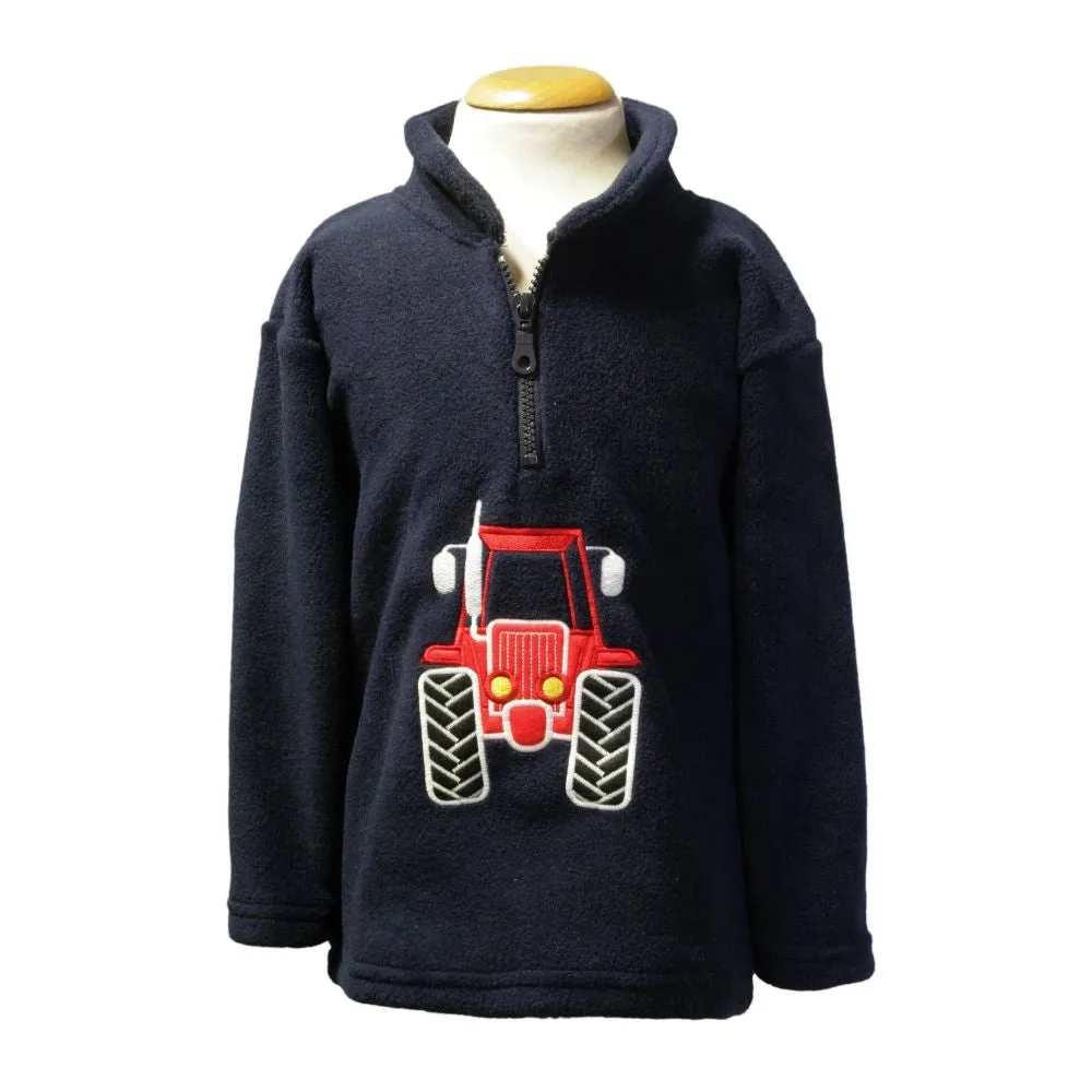 Red Tractor Glow in the Dark Fleece