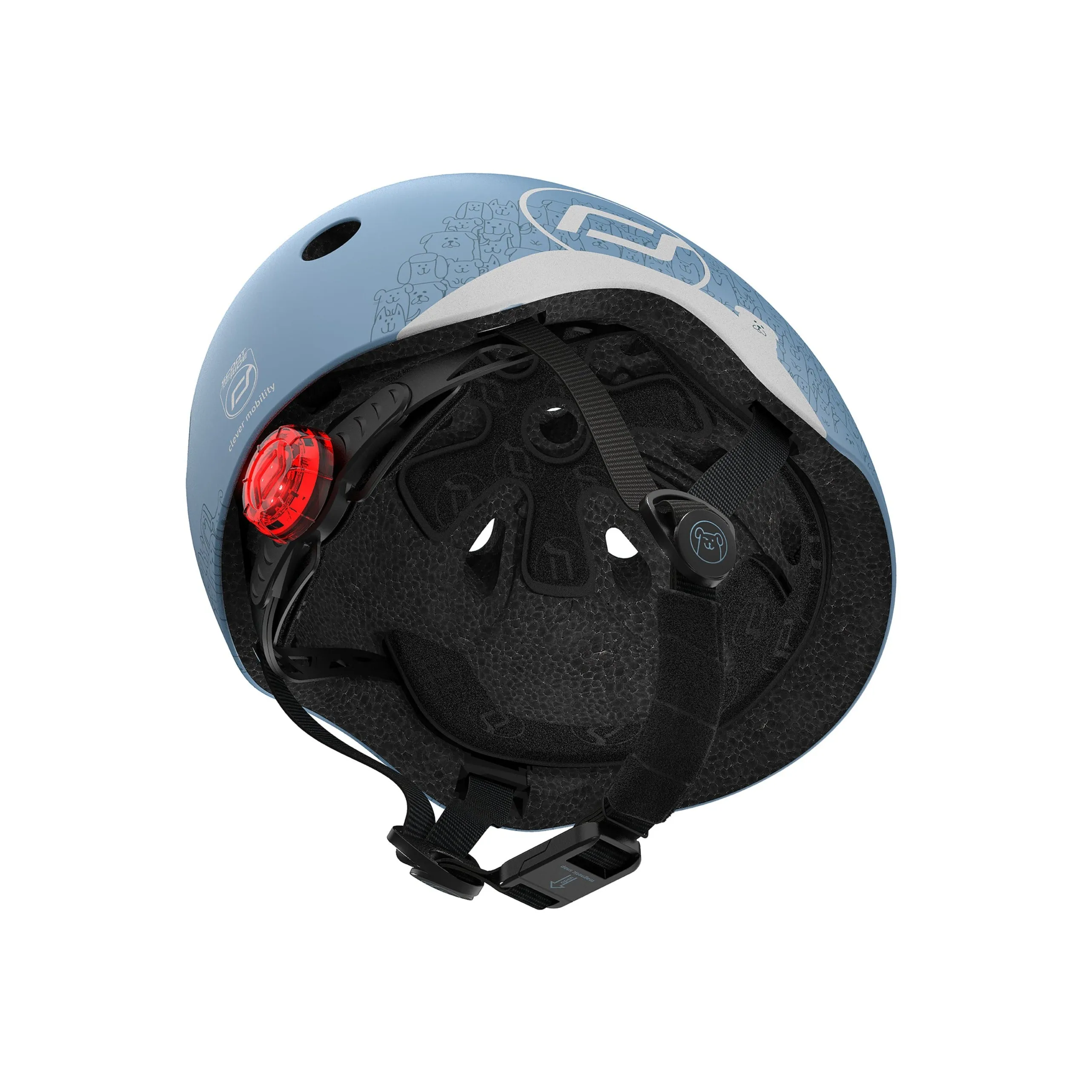 Reflective Baby Helmet (Steel)(XXS-S)