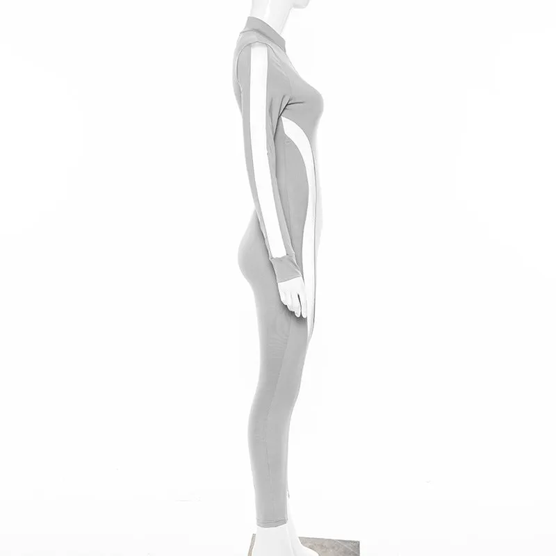 Reflective Paneled Jumpsuit