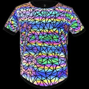REFLEKT Mosaic Tee / Dark Rainbow