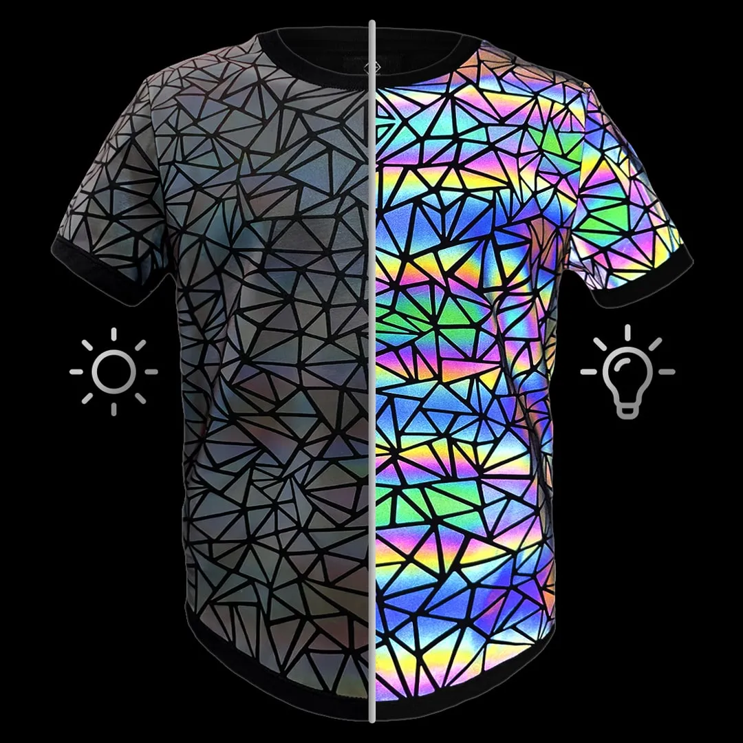 REFLEKT Mosaic Tee / Dark Rainbow