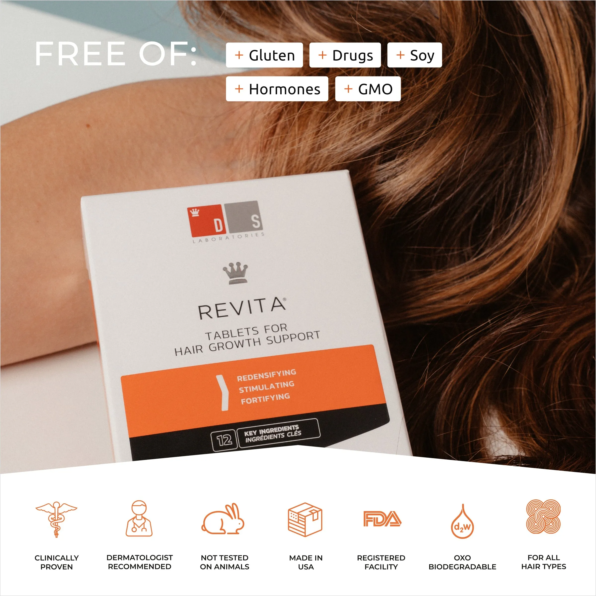 Revita 3 Pack - 3 Month Supply | Tablets For Hair Revitalization