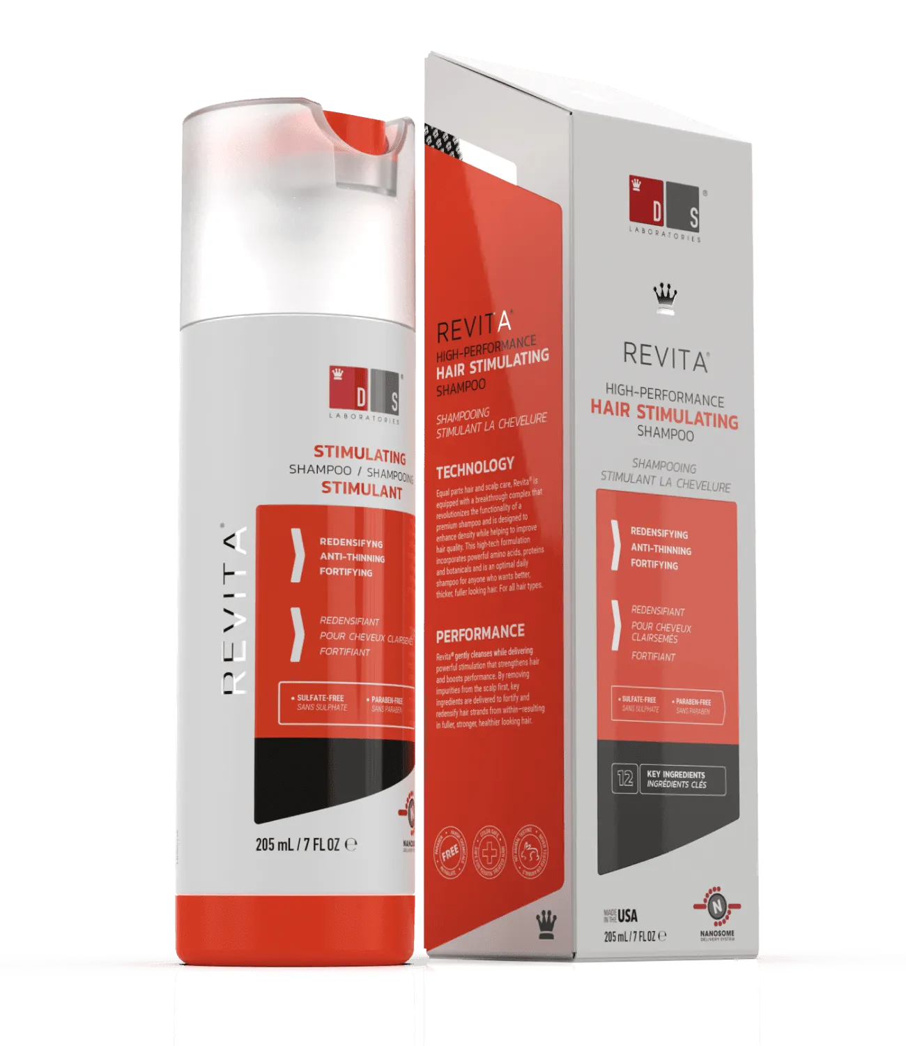 REVITA High Performance Hair Stimulating Shampoo for Thinning Hair