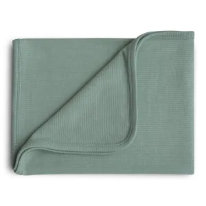 Ribbed Baby Blanket | Roman Green