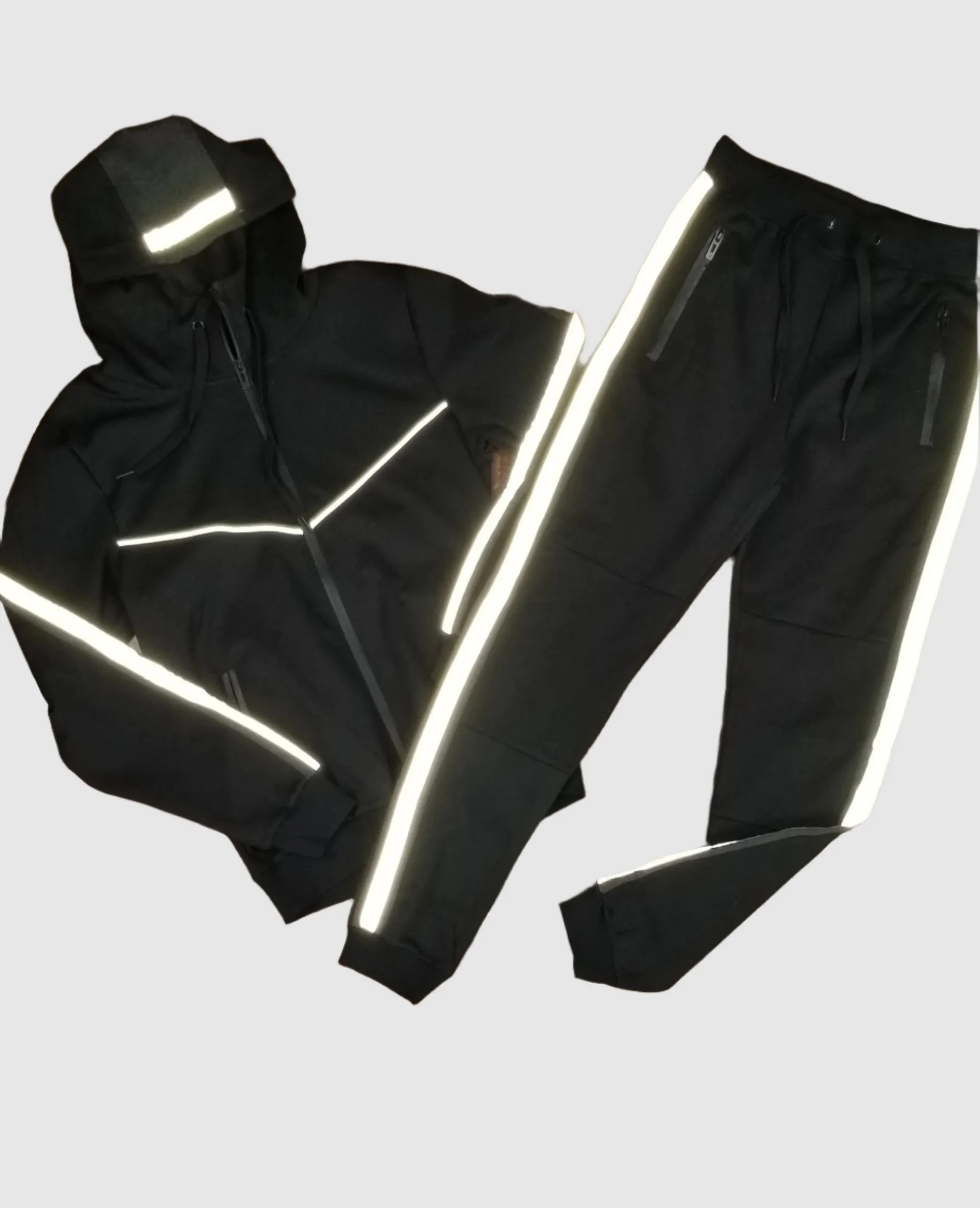 RIF-MJT60SET-Reflective Tape Tech Fleece Set