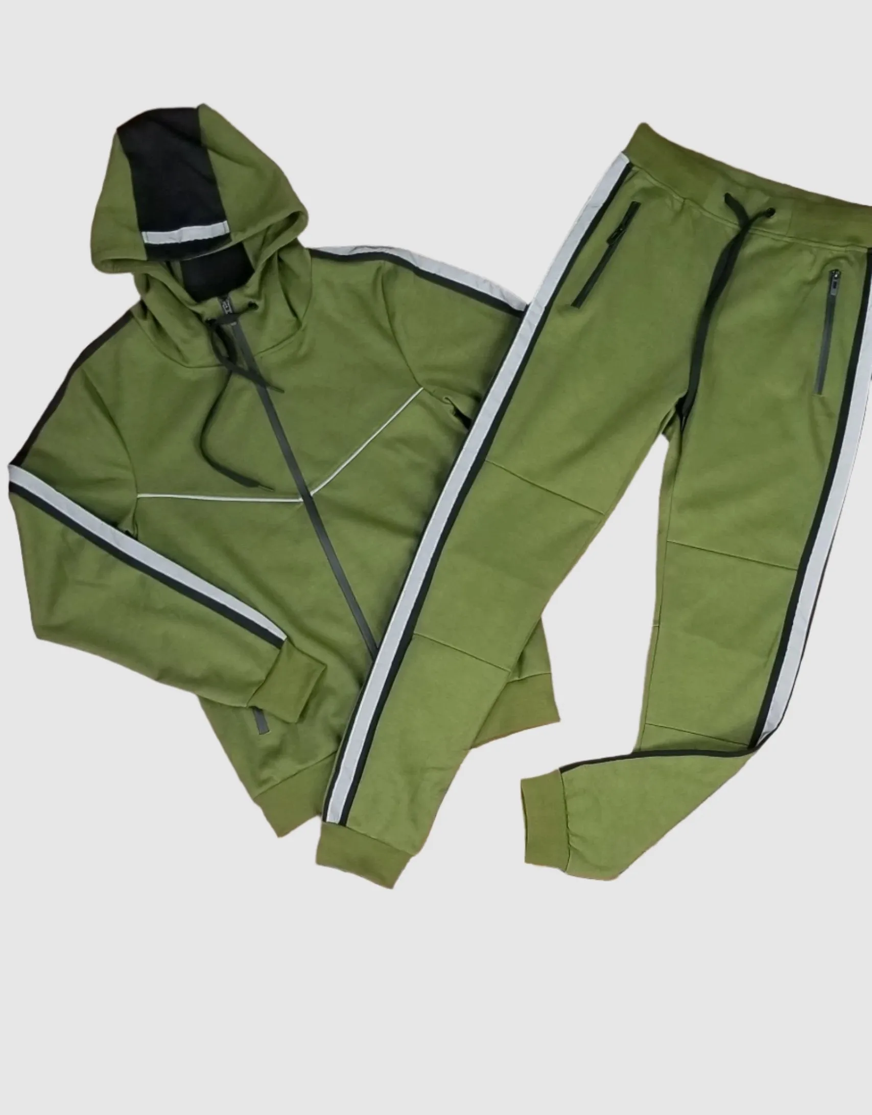 RIF-MJT60SET-Reflective Tape Tech Fleece Set