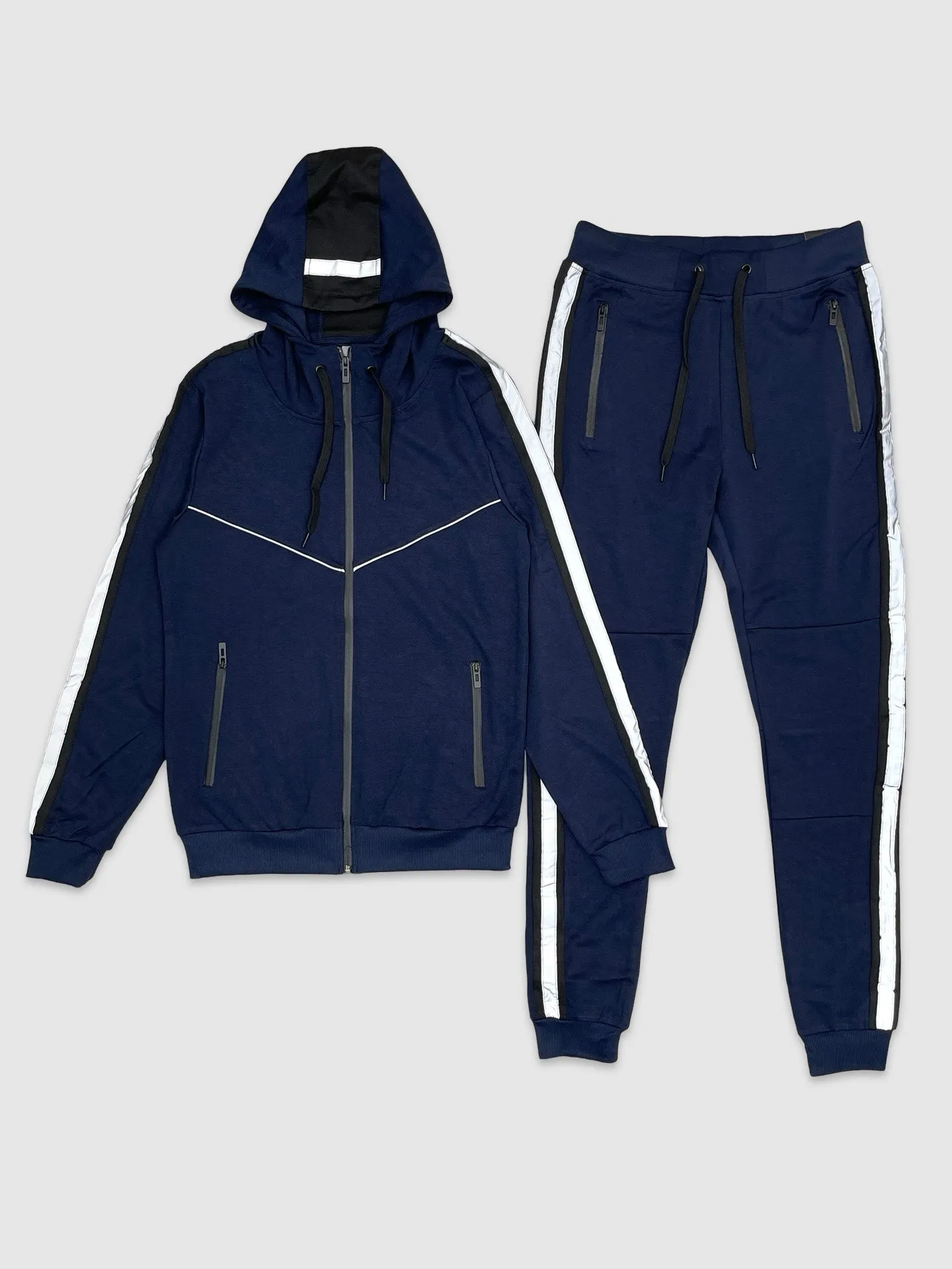 RIF-MJT60SET-Reflective Tape Tech Fleece Set