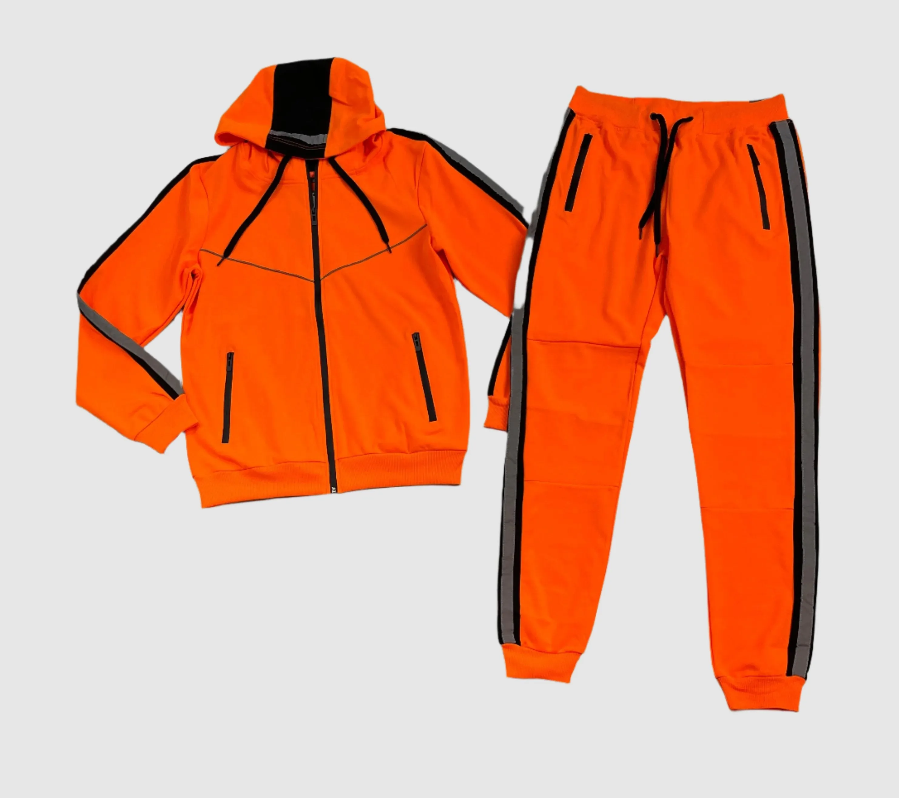 RIF-MJT60SET-Reflective Tape Tech Fleece Set