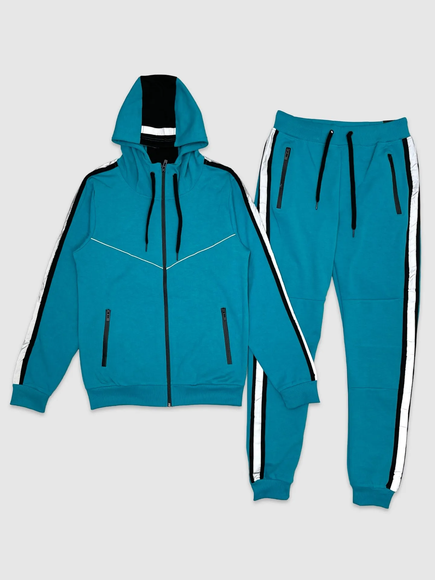 RIF-MJT60SET-Reflective Tape Tech Fleece Set