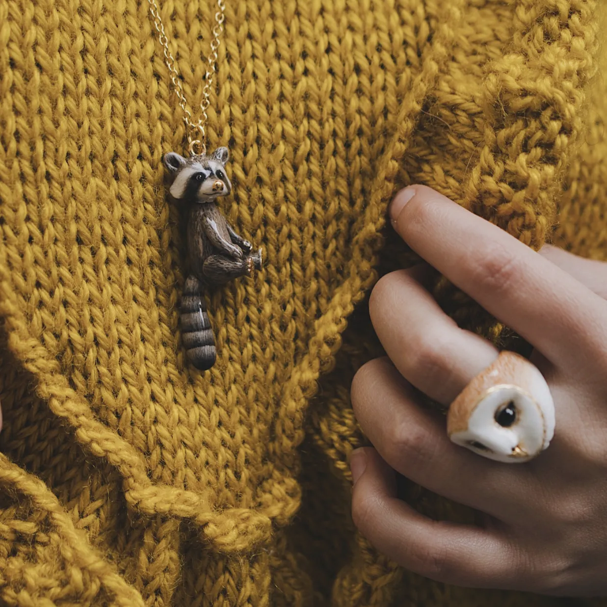 Rocky Raccoon Necklace | Shaggy Squad