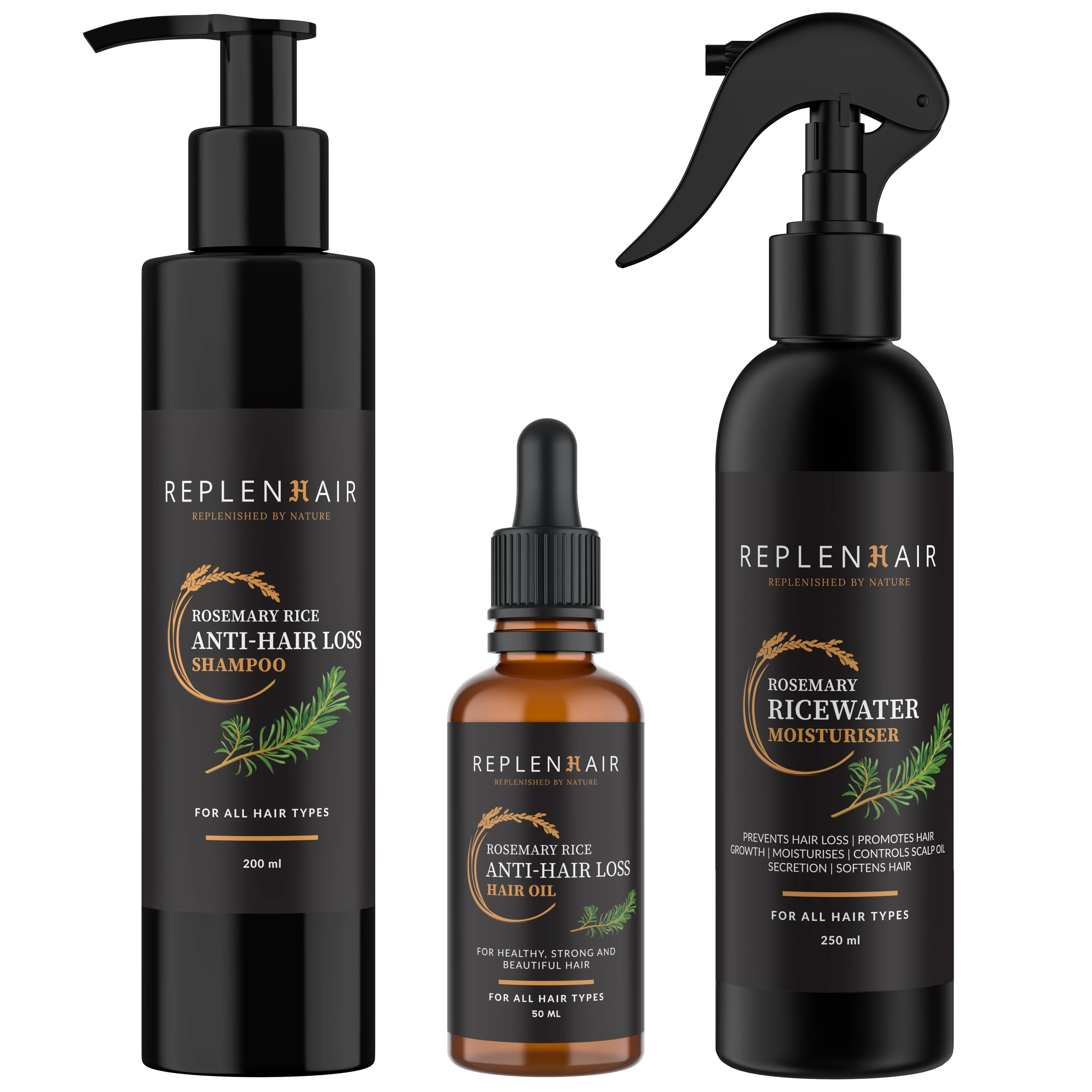 Rosemary Rice Anti-Hair Loss Solution Set | Reduces Hair Loss