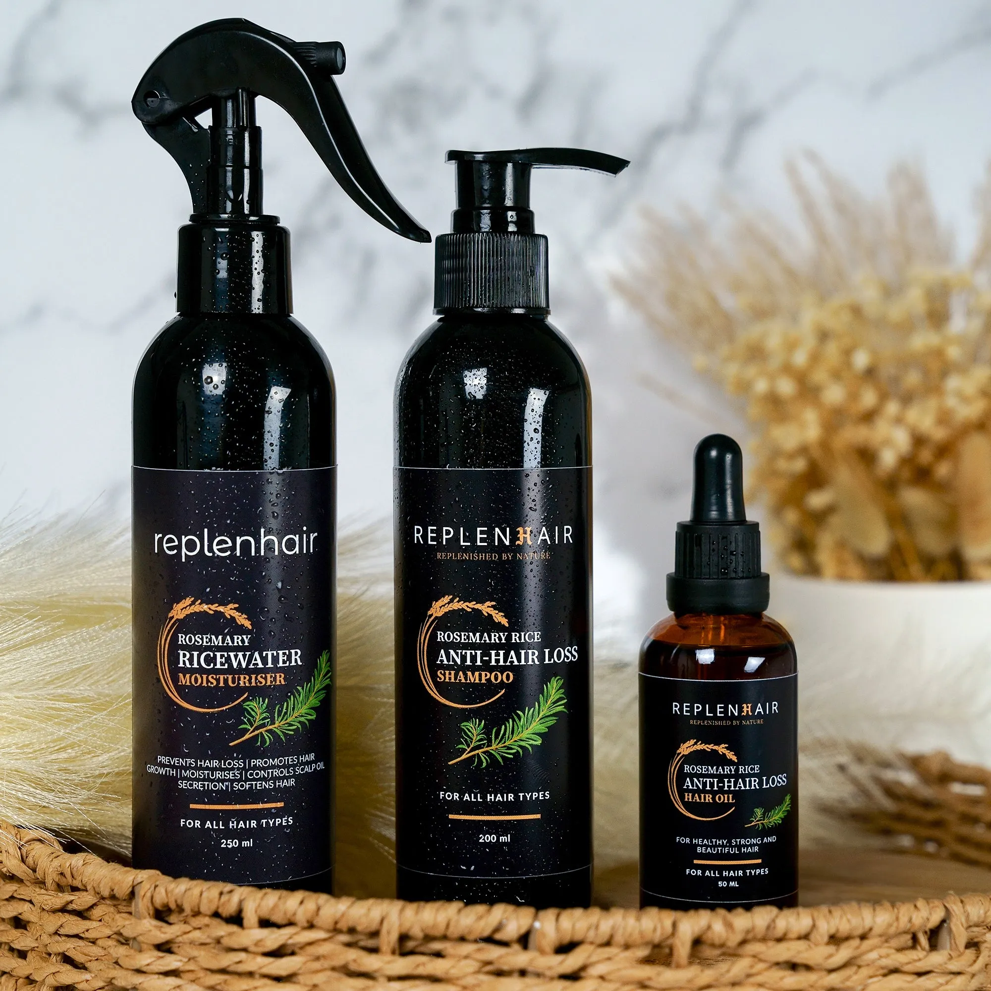Rosemary Rice Anti-Hair Loss Solution Set | Reduces Hair Loss