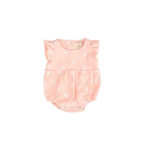 Ruffle Puffed Romper - Amelie (pink)