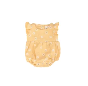 Ruffle Puffed Romper - Daisy