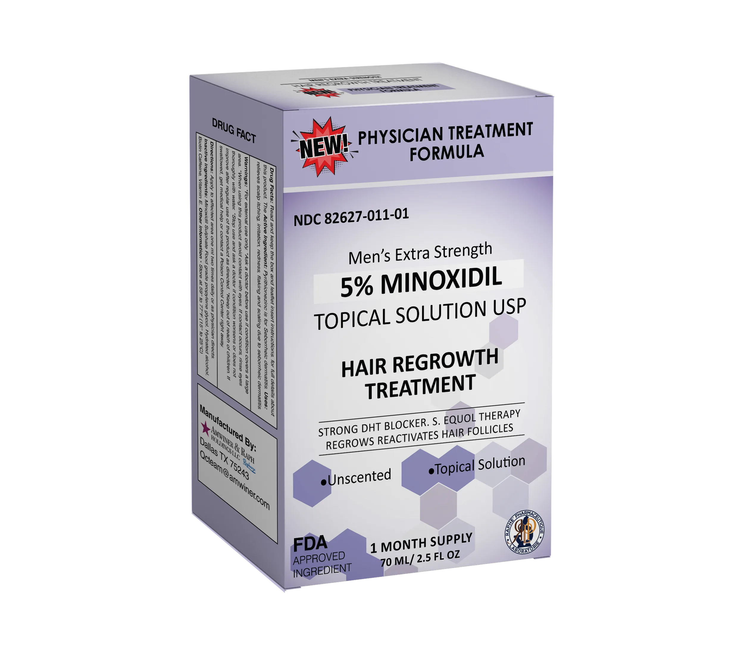 S-EQUOL Minoxidil Sulfate Serum for Hair Loss Beyond 10 Years 5000 Unlabeled Units