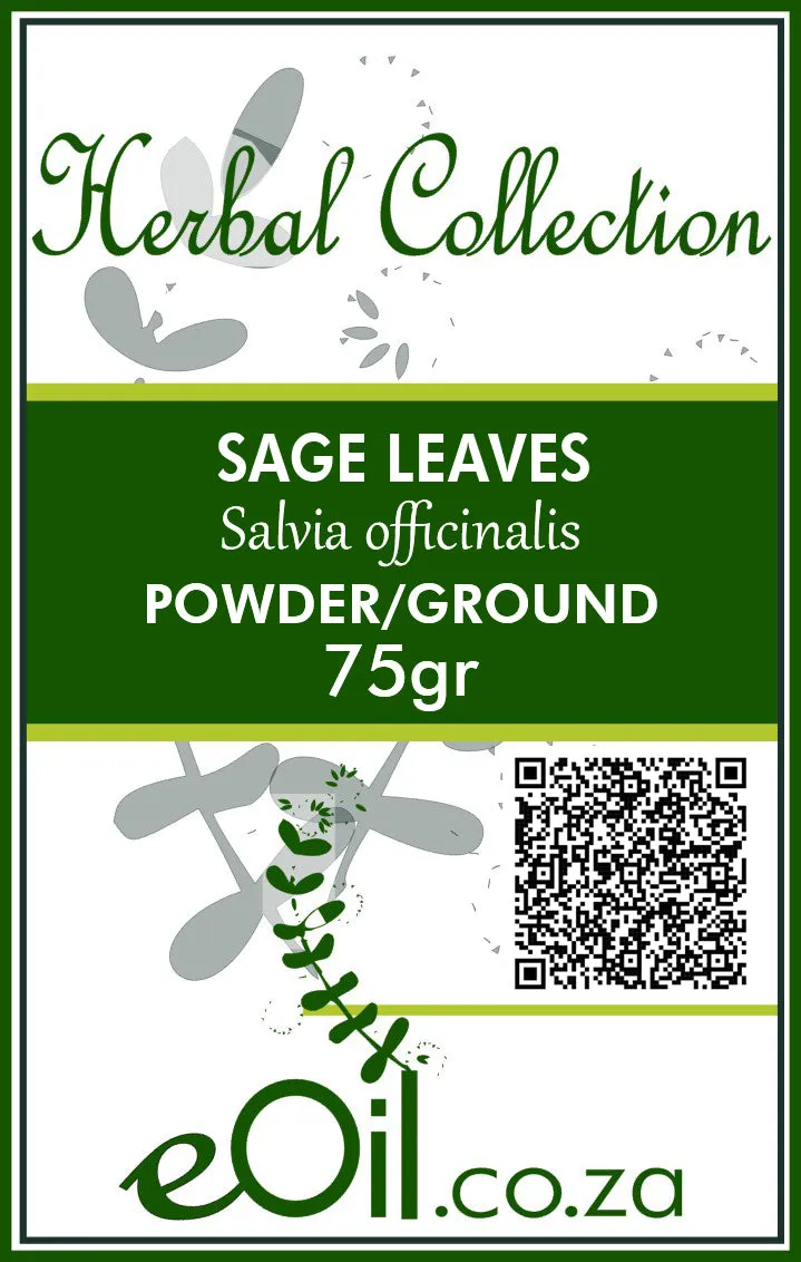 Sage Rubbed Ground ( Salvia officinalis ) - Herbal Collection