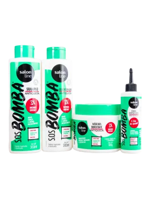 Salon Line SOS Bomba Anti Fall Vegan Strength Resistance Treatment 4 Products