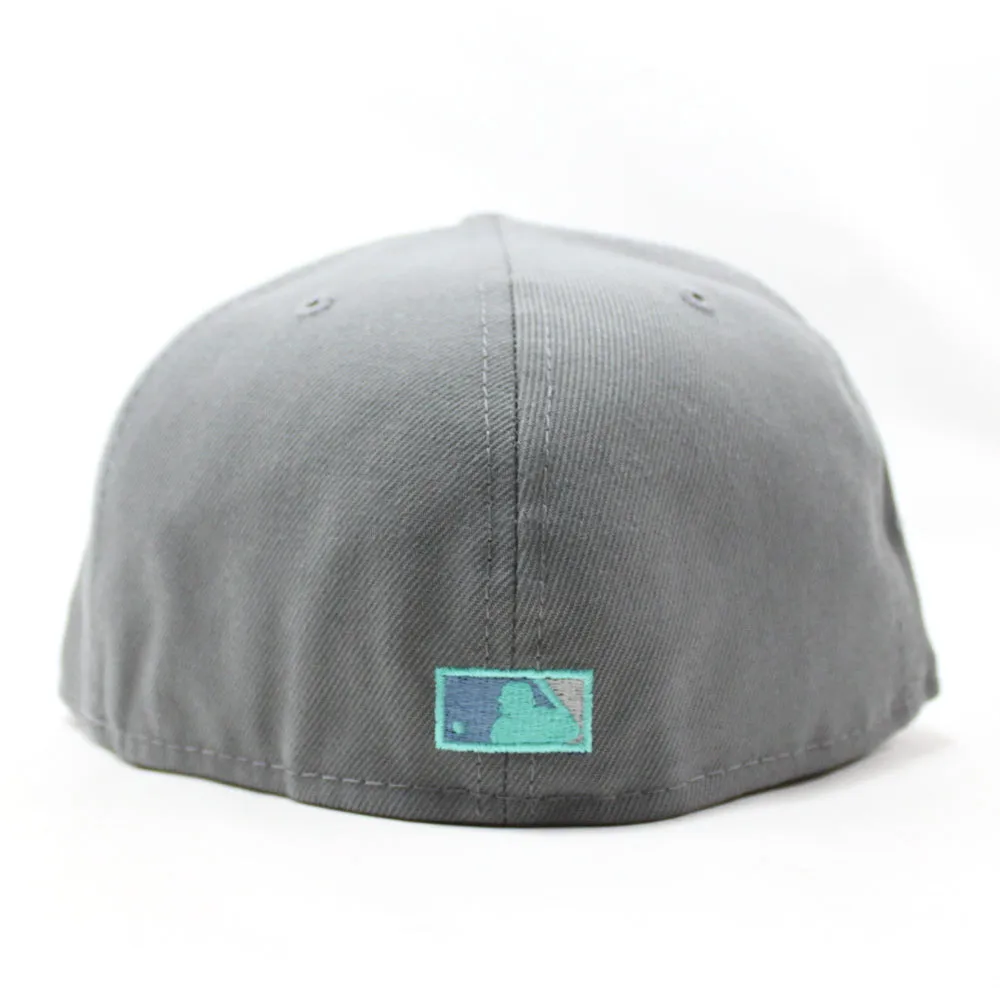 San Diego Padres 2016 All Star Game New Era Fitted 59Fifty Hat (GITD Storm Gray Light Gray Sky Blue Under Brim)