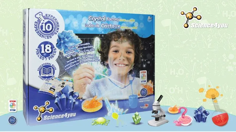 SCIENCE4YOU CRYSTAL FACTORY GLOW IN THE DARK