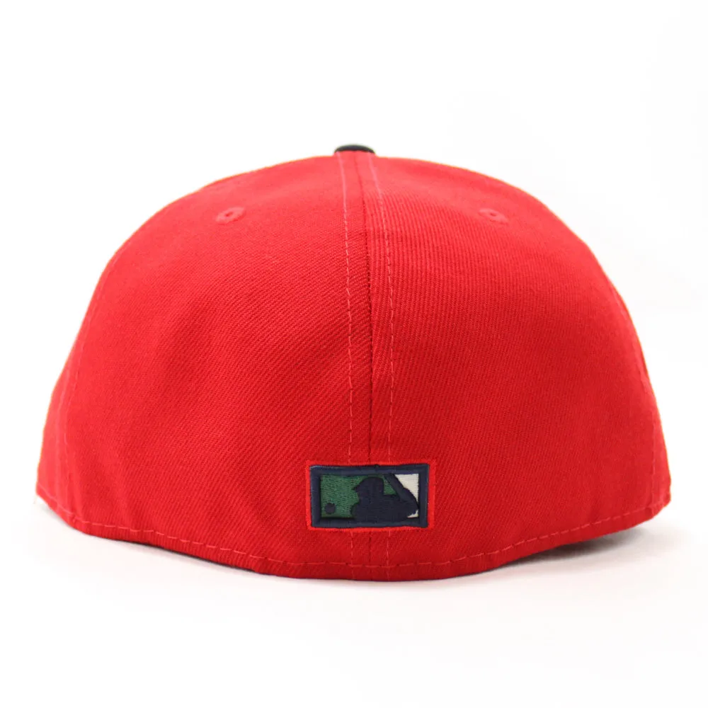Seattle Mariners 40th Anniversary New Era 59Fifty Fitted Hat (GITD Red Navy Aqua Under Brim)