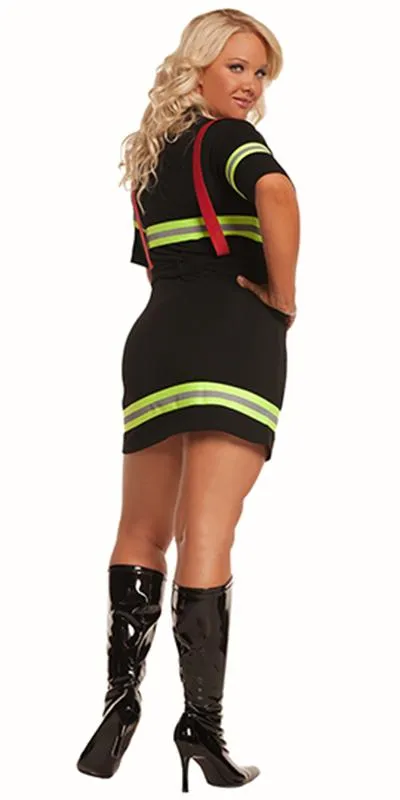 Sexy Plus Size Blazing Hot Firewoman Costume