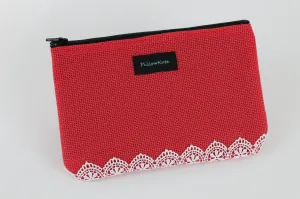 Sicily Lace Trim Pouch