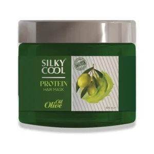 Silky Cool Hair Mask Protein & Olive Oil Anti-Hair Loss 500ml
