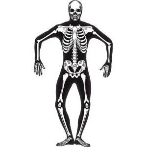 Skeleton Second Skin Costume, Adult