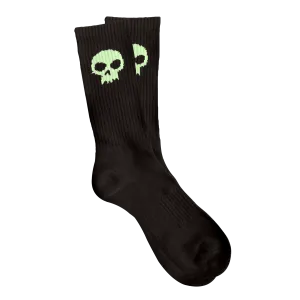 SKULL SOCKS - BLACK / GLOW IN THE DARK