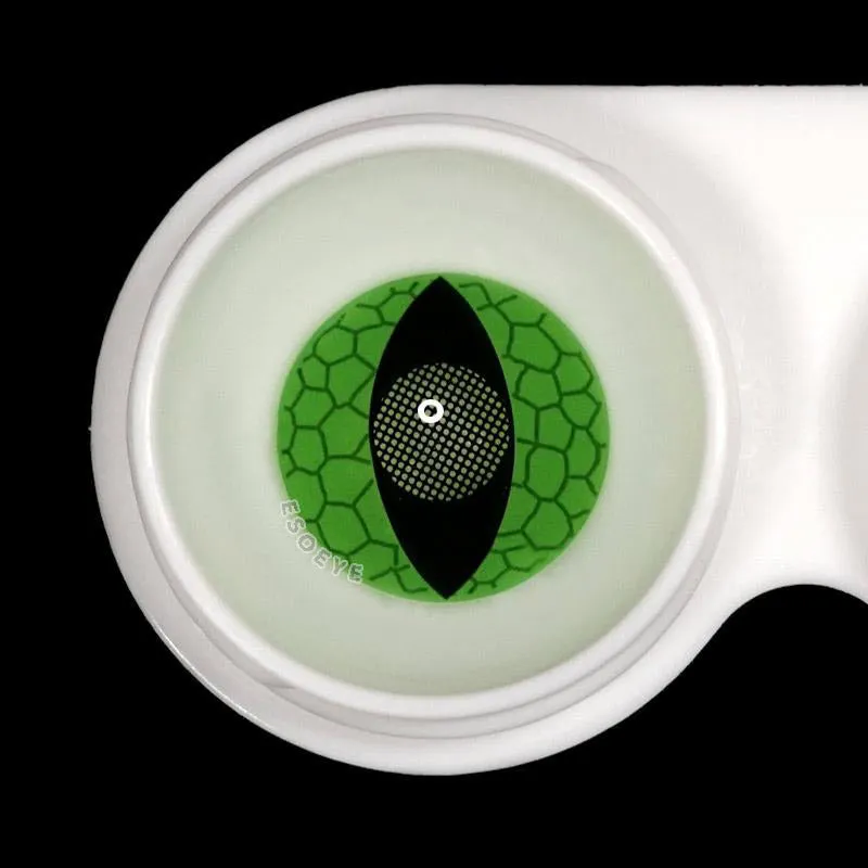 Snake Eyes Green Halloween Contact Lenses Yearly