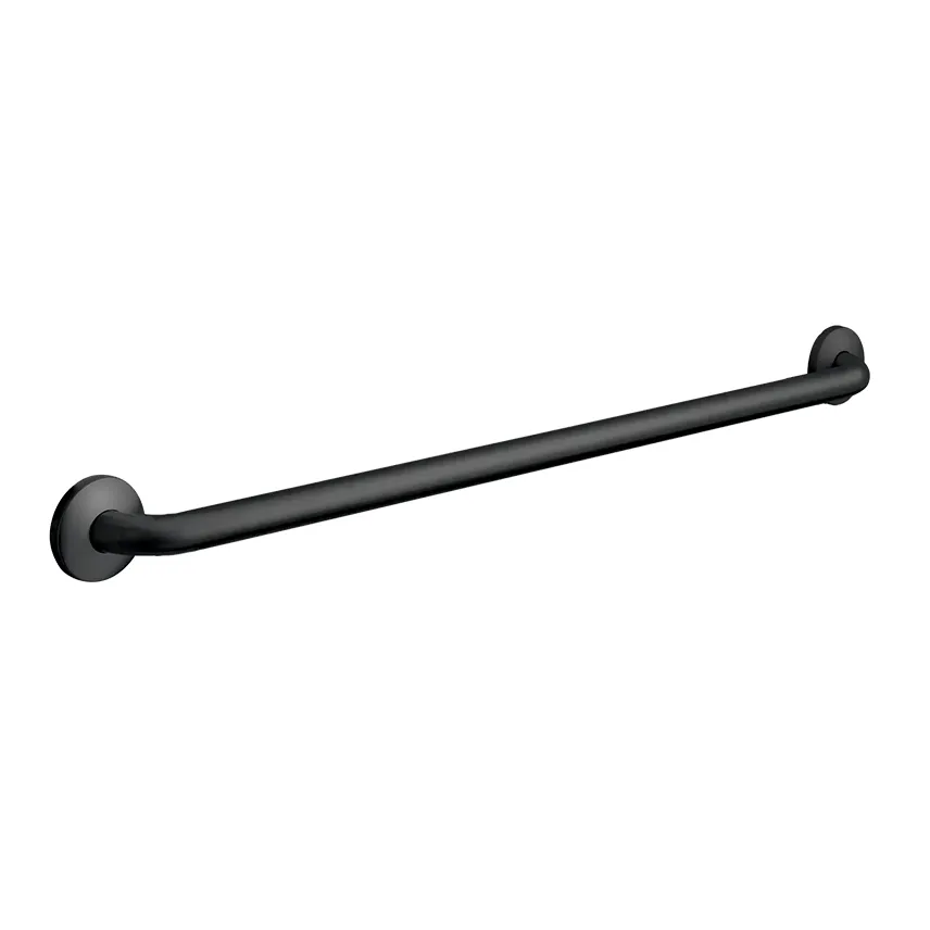 Snap Flange (1-1/2" O.D) - Matte Black - Straight Grab Bar, 18” ASI 3801-18-41